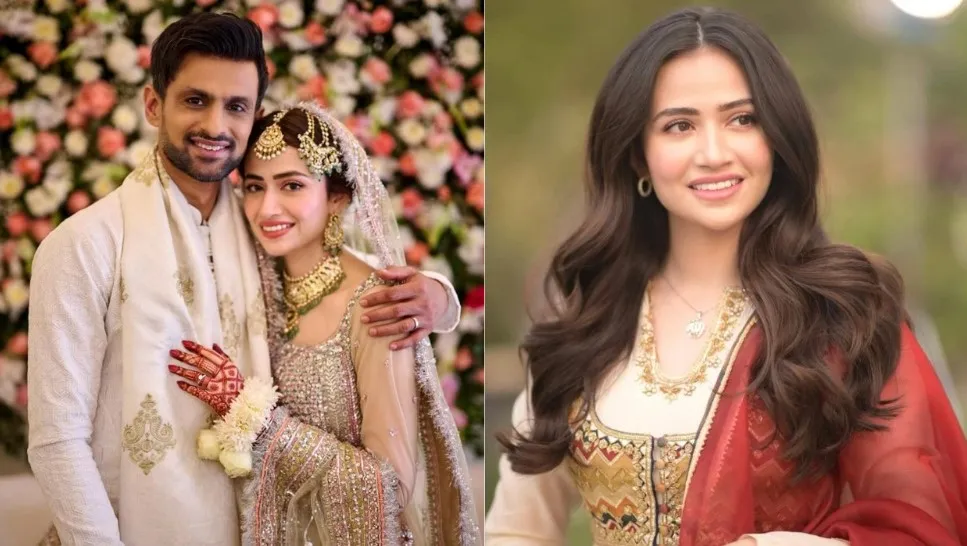 Shoaib Malik wife Sana Javed [X.Com/@plzstudyvasu]
