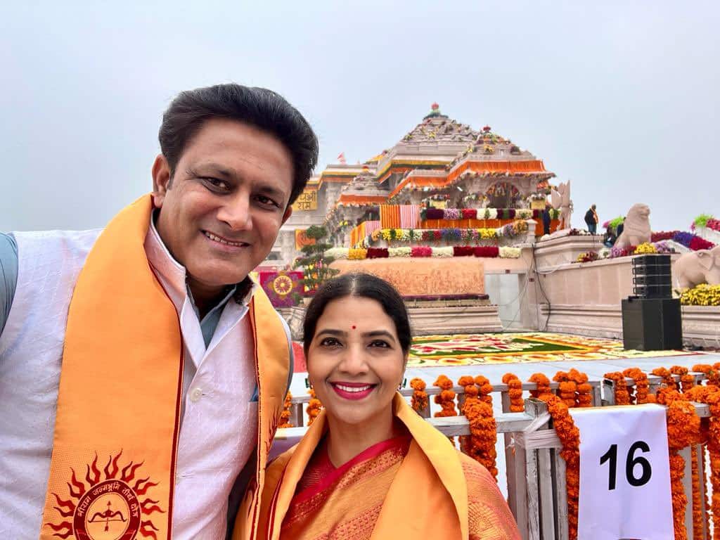 Pran Pratishtha | Anil Kumble Reaches 'Lord Ram' Temple In Ayodhya