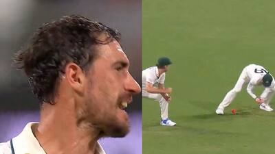 Watch] Mitchell Starc Gets 'Angry' After Steve Smith Drops An Easy Catch vs  WI