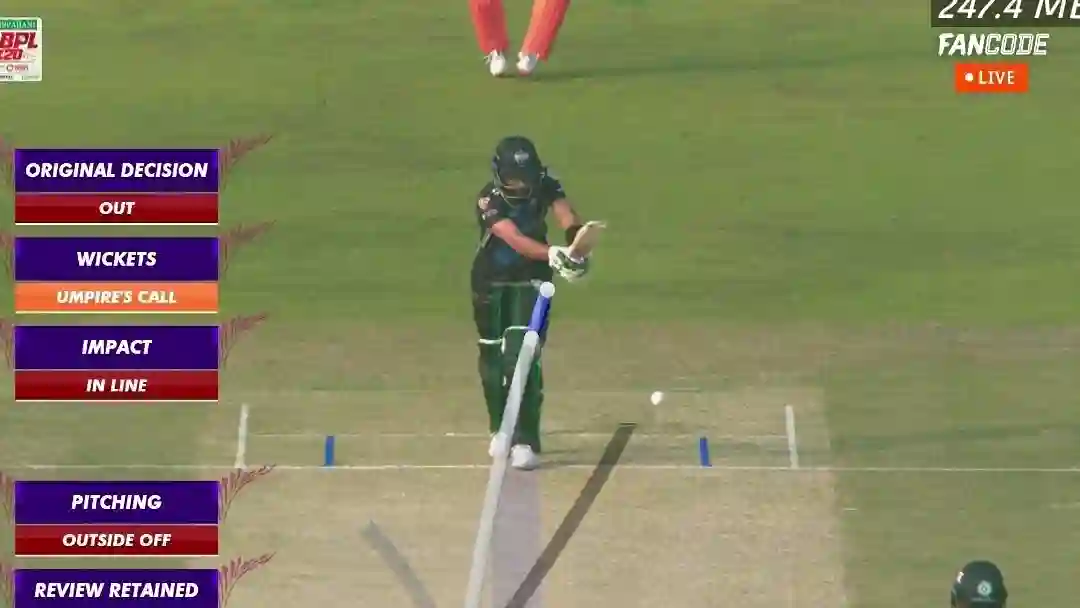 Babar Azam Falls To Wasim Jr In Unlucky Umpires Call Dismissal In BPL 2024