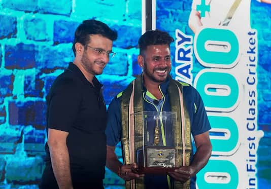 Manoj Tiwary Honoured With Golden Bat By Bengal Cricket Association