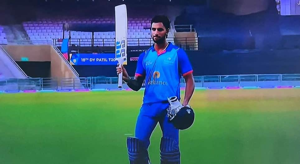 Mumbai Indians Star Tilak Varma during DY Patil T20 Cup 2024 [x.com]