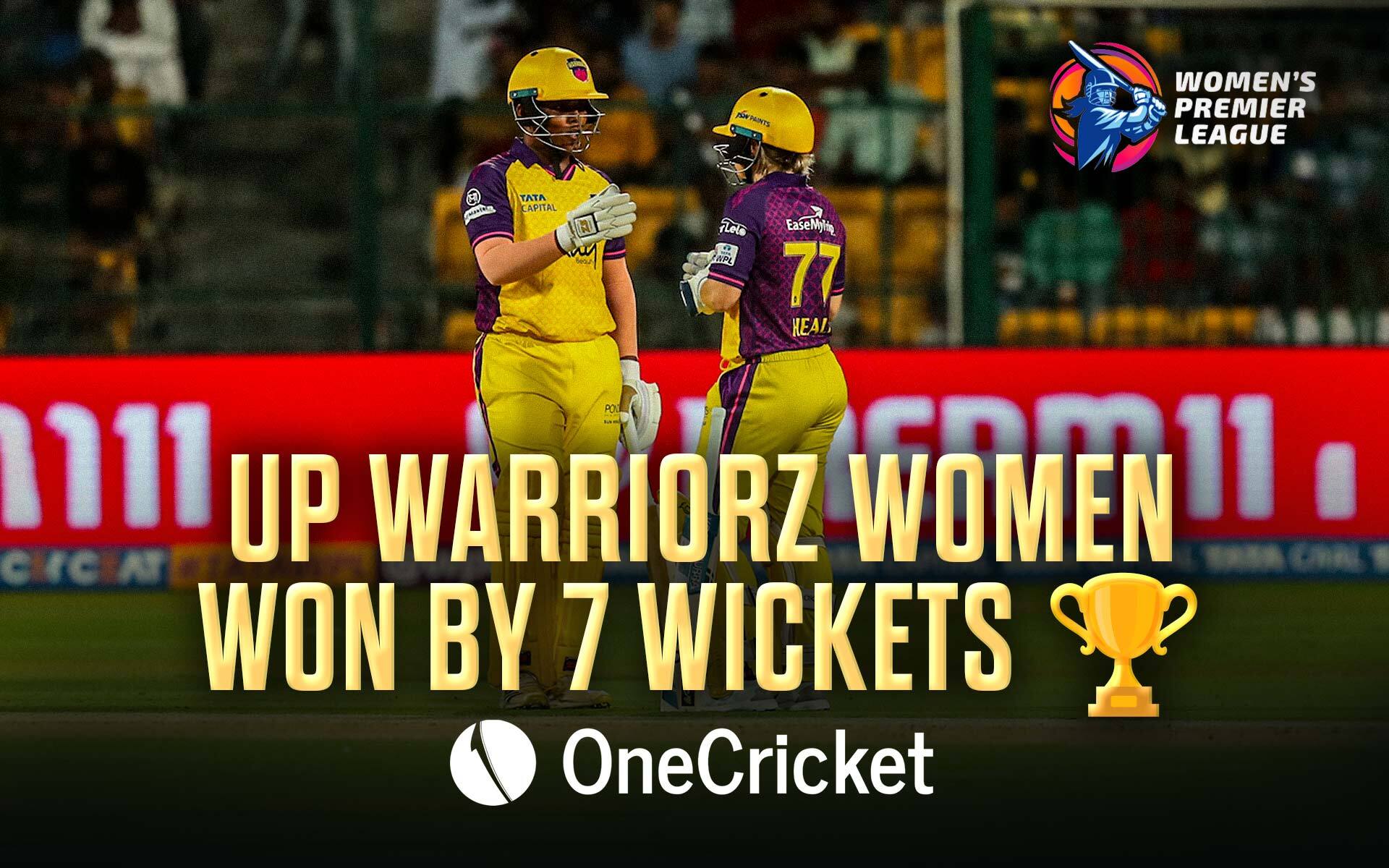 UP Warriorz Won by 7 wickets (Source: OneCricket)
