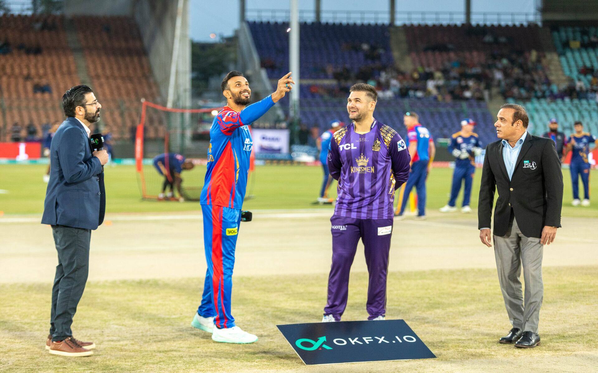 Shan Masood and Rilee Rossouw out for the toss (Source: X.com)