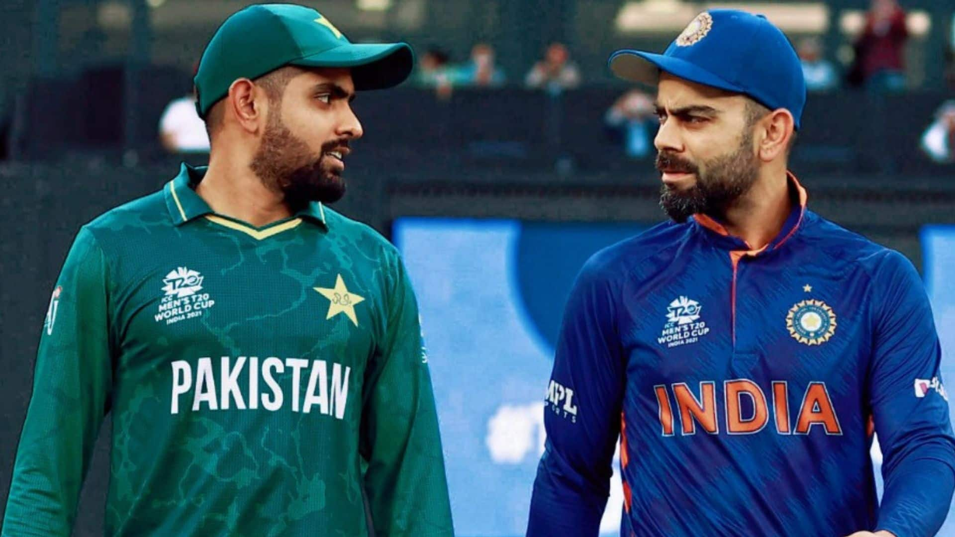 Virat Kohli & Babar Azam during IND-PAK match (X.com)