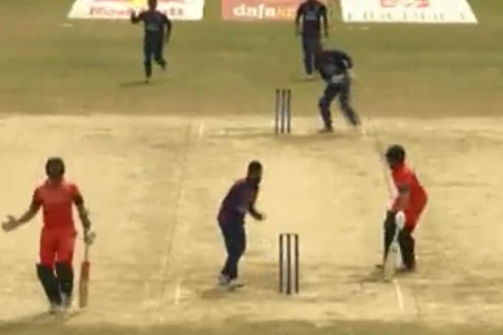 Nepal’s Kushal Bhurtel incredible effort on the field (X.com)