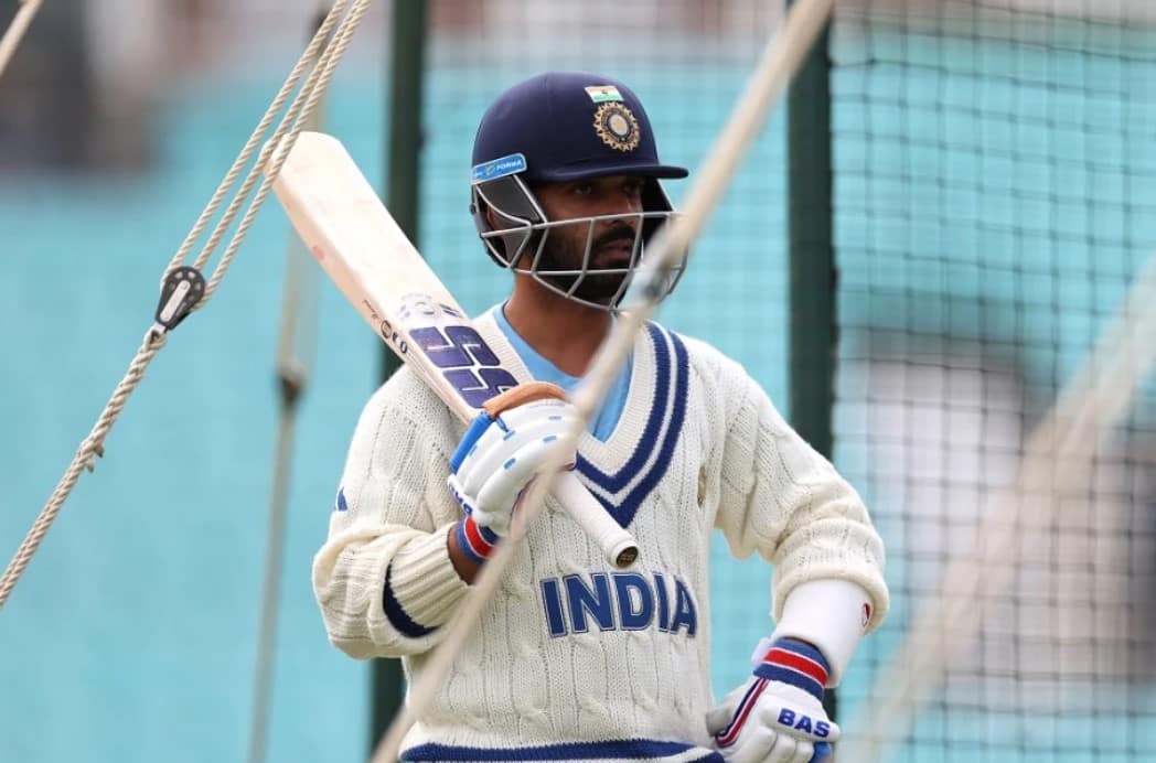 Ajinkya Rahane during a training session for India in June 2023 (x.com)