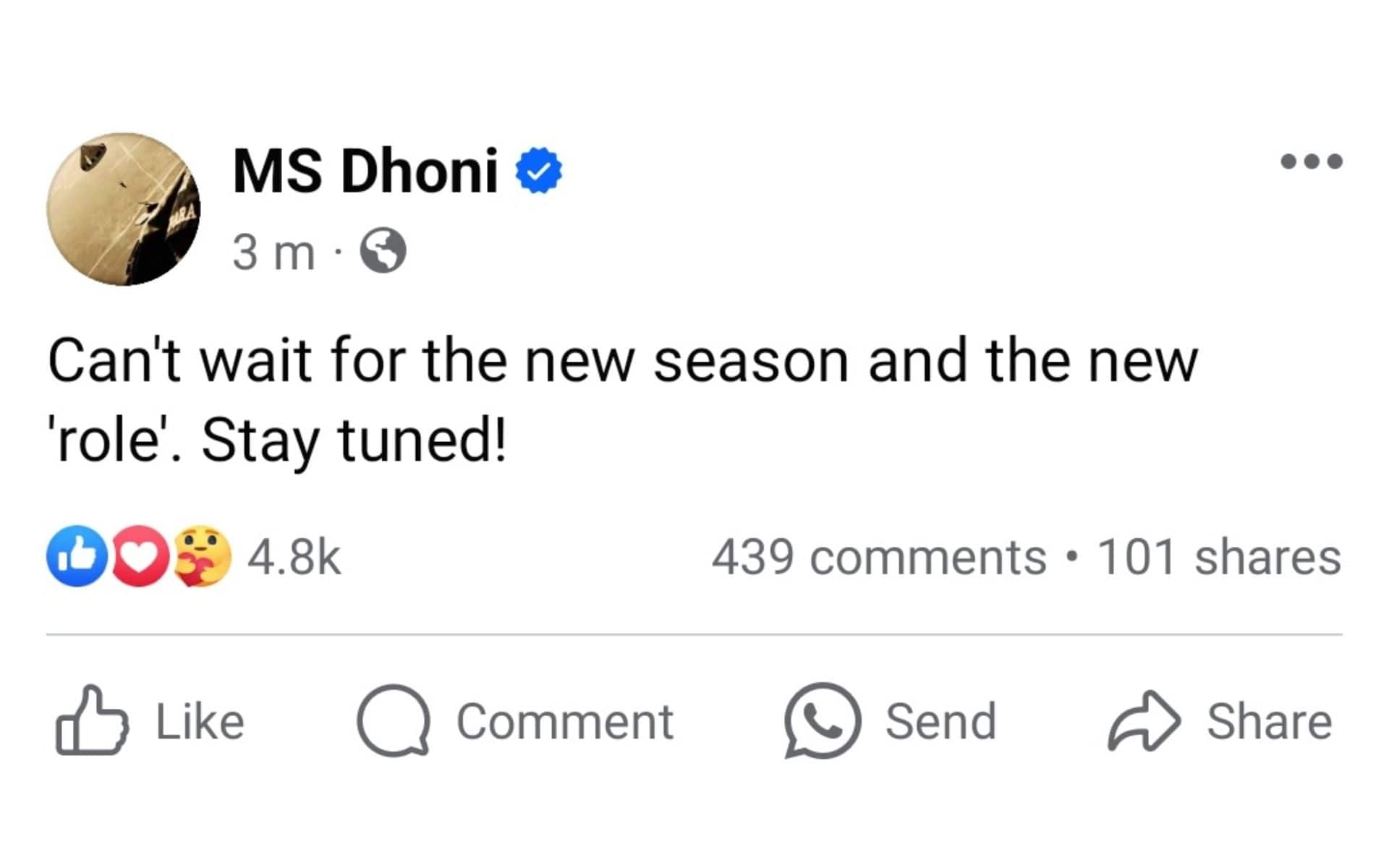 MS Dhoni's message for CSK followers ahead of IPL 2024