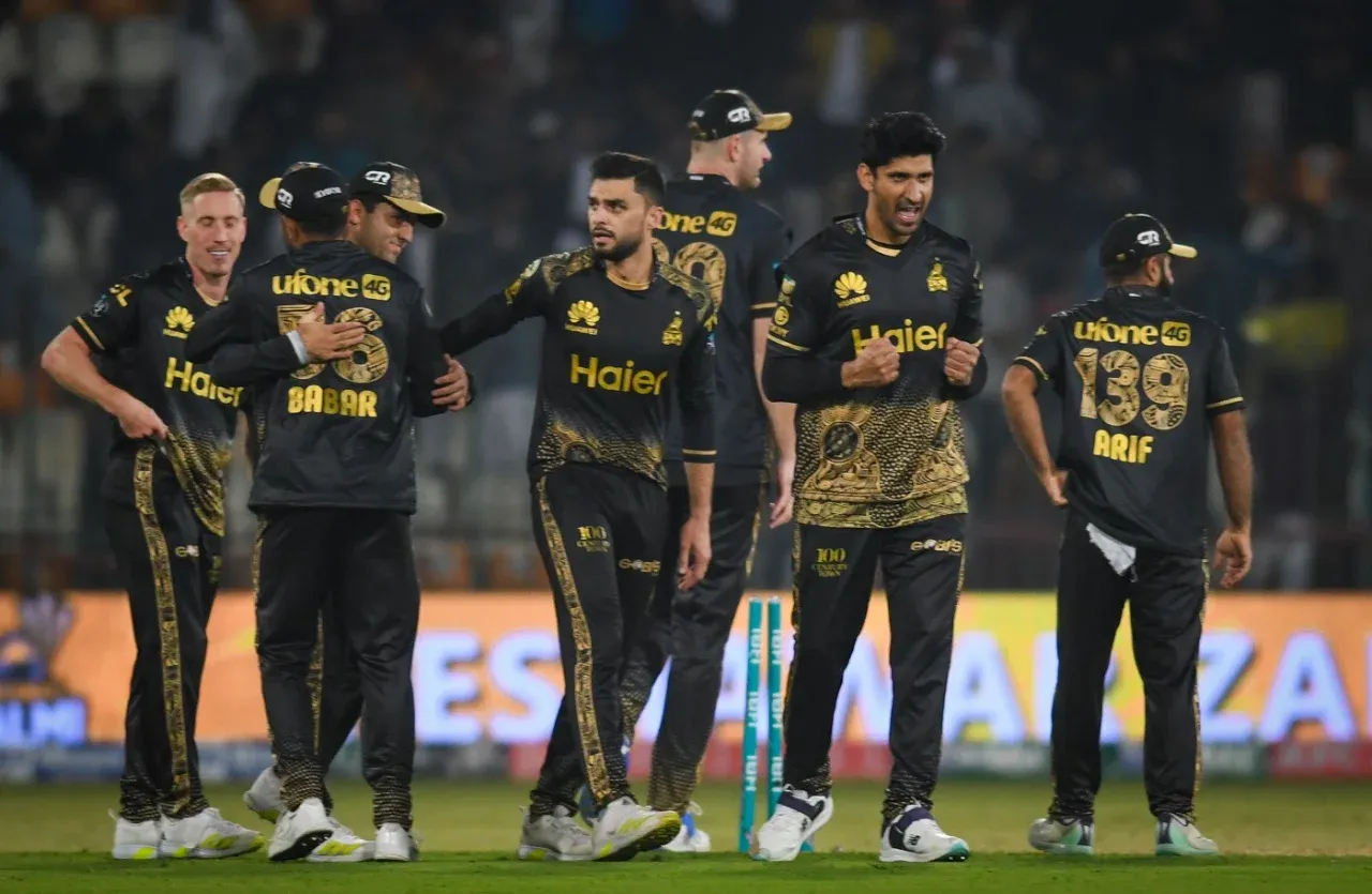 Peshawar Zalmi players celebrating a wicket during PSL 2024 (PSL)