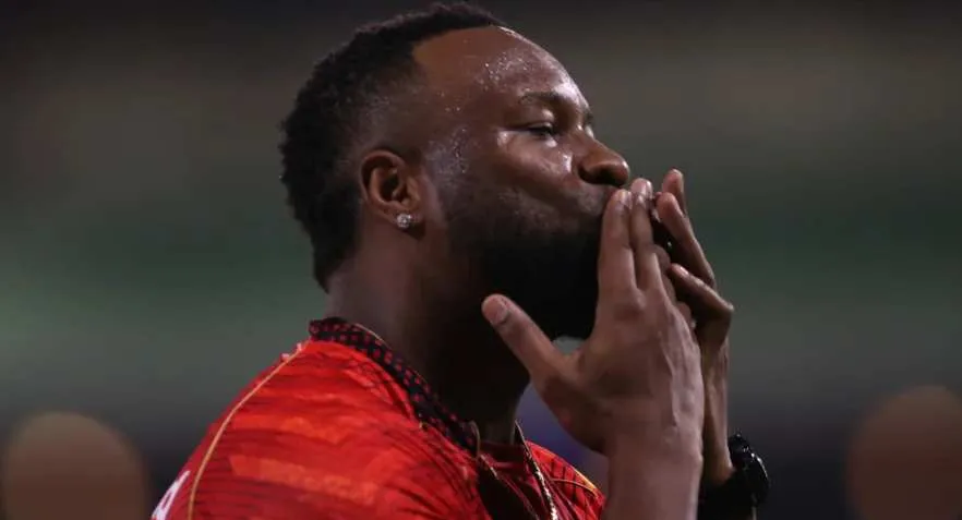 Kireon Pollard blows kisses to his fans (X.com)