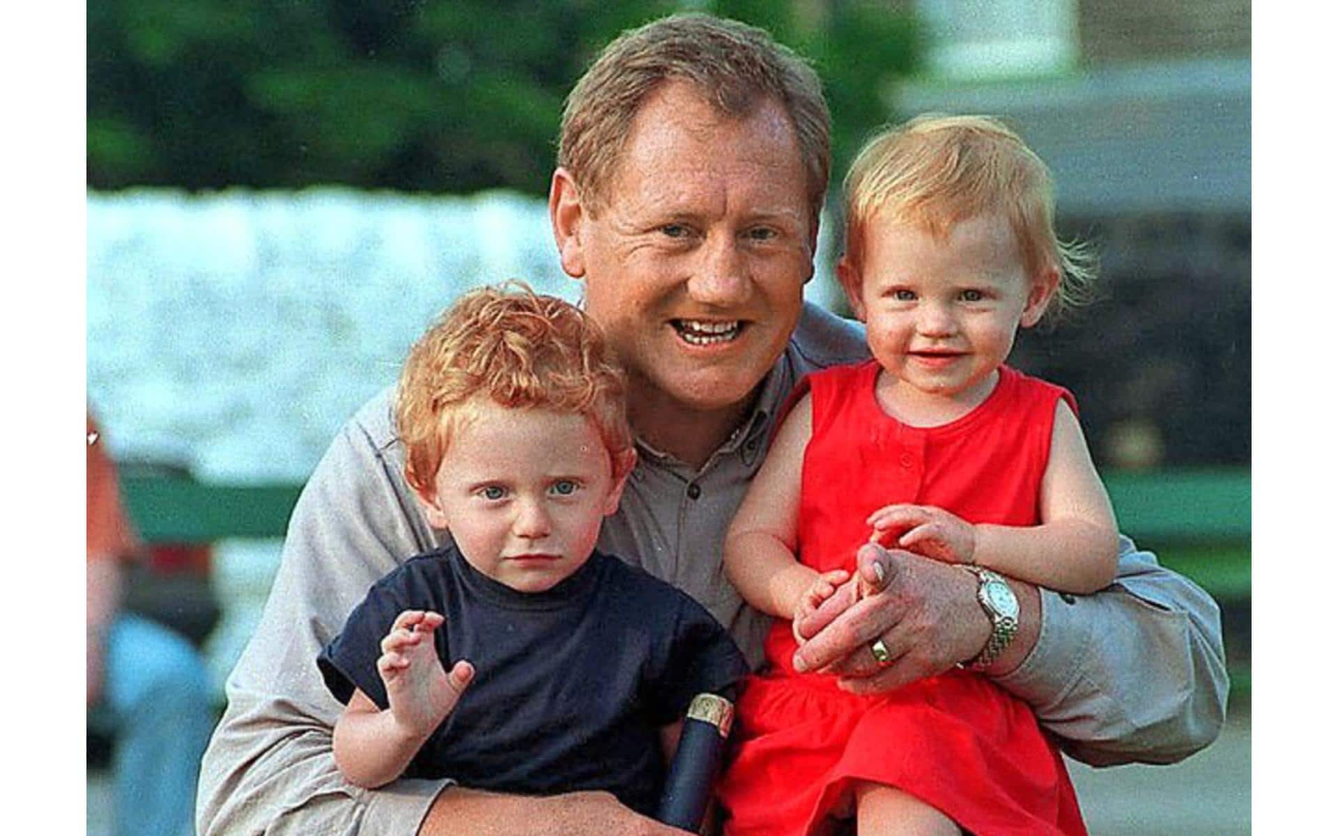 A young Bairstow along with his father and sister [X]
