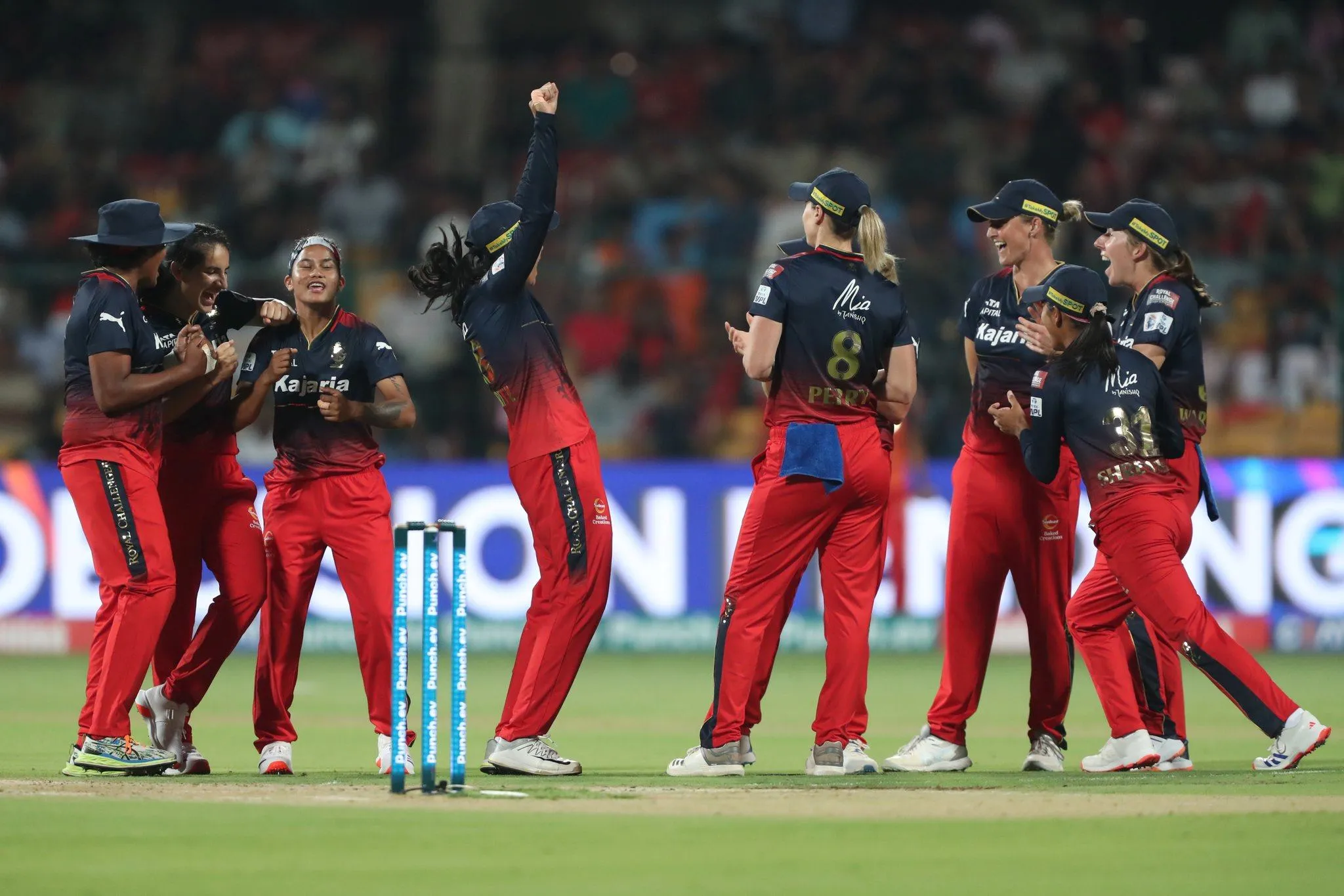 RCB players celebrating in WPL 2024 [X.com]