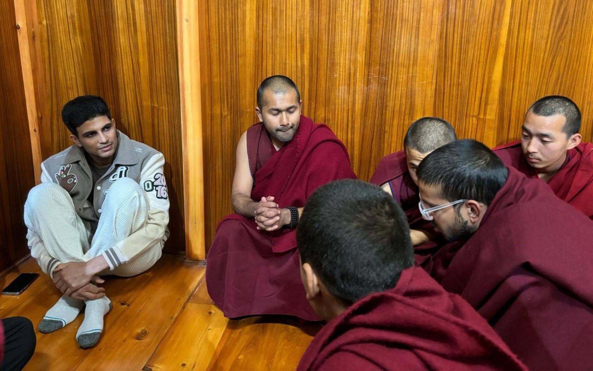 Shubman Gill at Monastery (X.com)