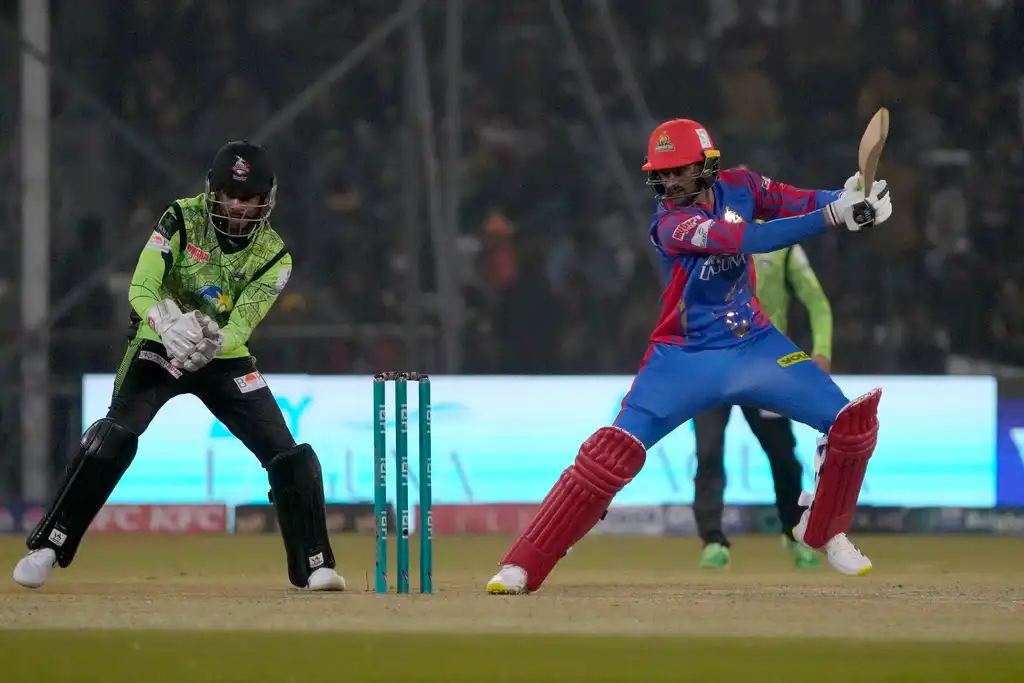 Karachi Kings' Shoaib Malik in action during PSL 2024 (AP)