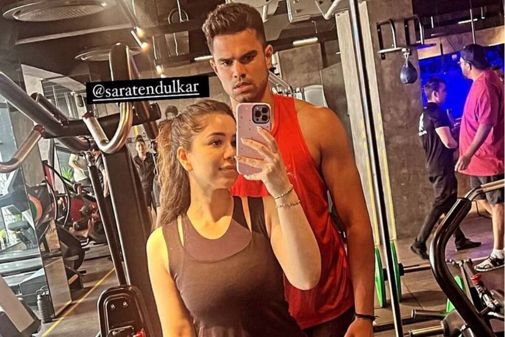 Sara & Arjun Tendulkar in gym (X.com)