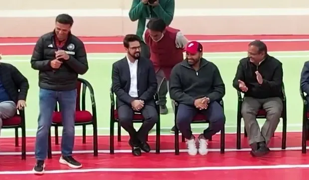 Rahul Dravid calls Rohit Sharma 'Naughty' (X.com)
