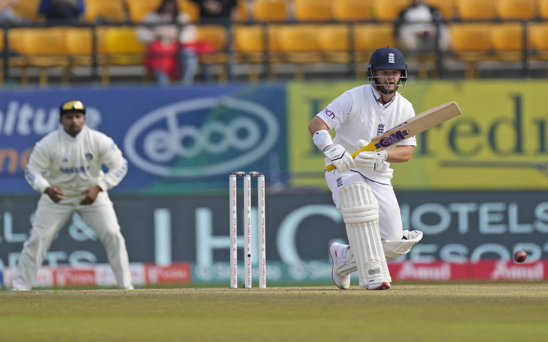 Ben Duckett is taking his time against pace (Source: AP Photo)