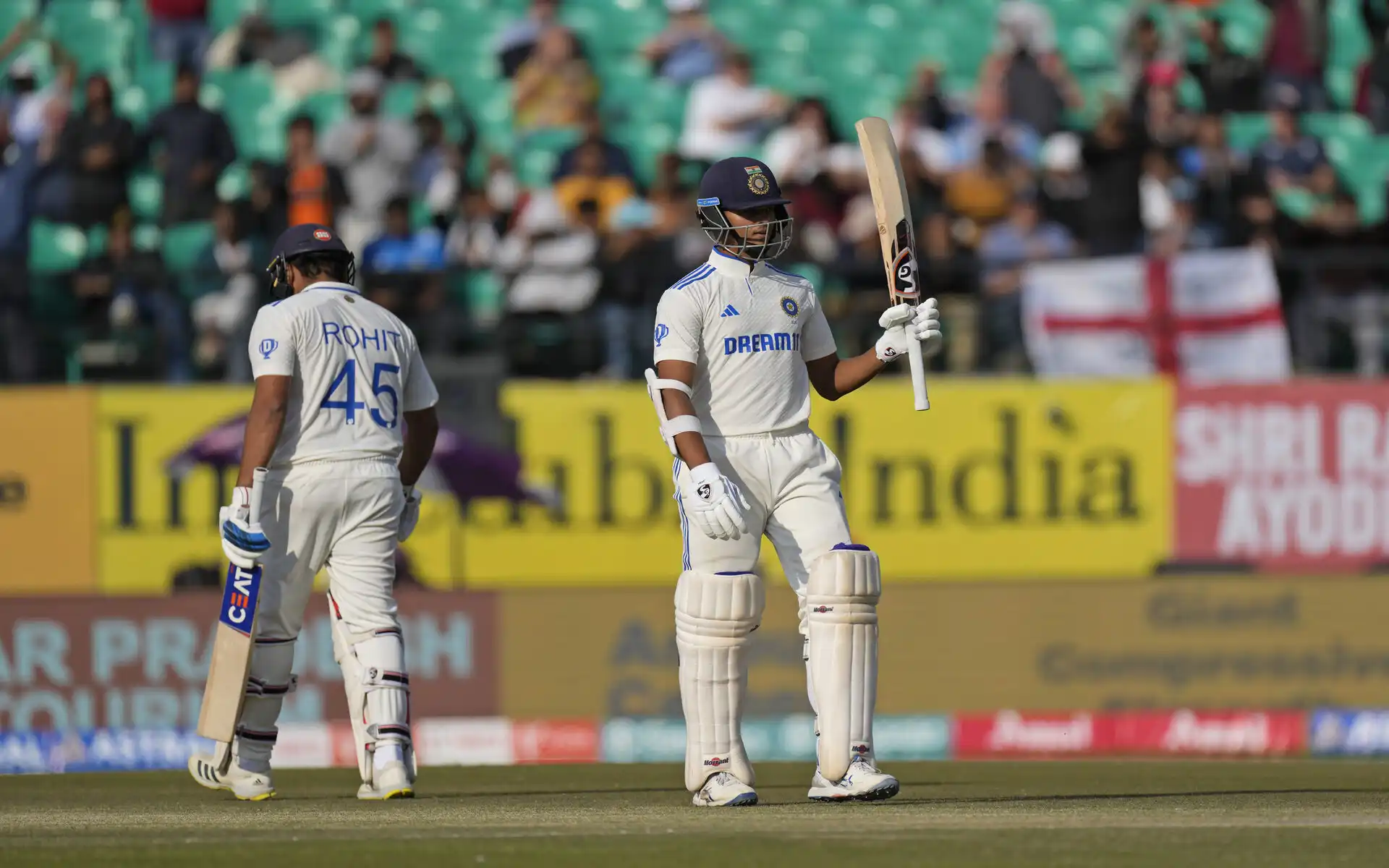 Yashasvi Jaiswal gets to his half-century (Source: X.com)