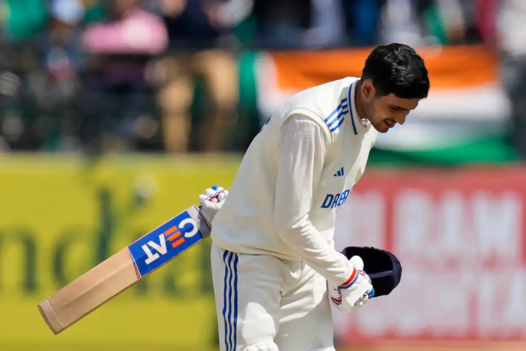 Shubman Gill after scoring a century (X.com)