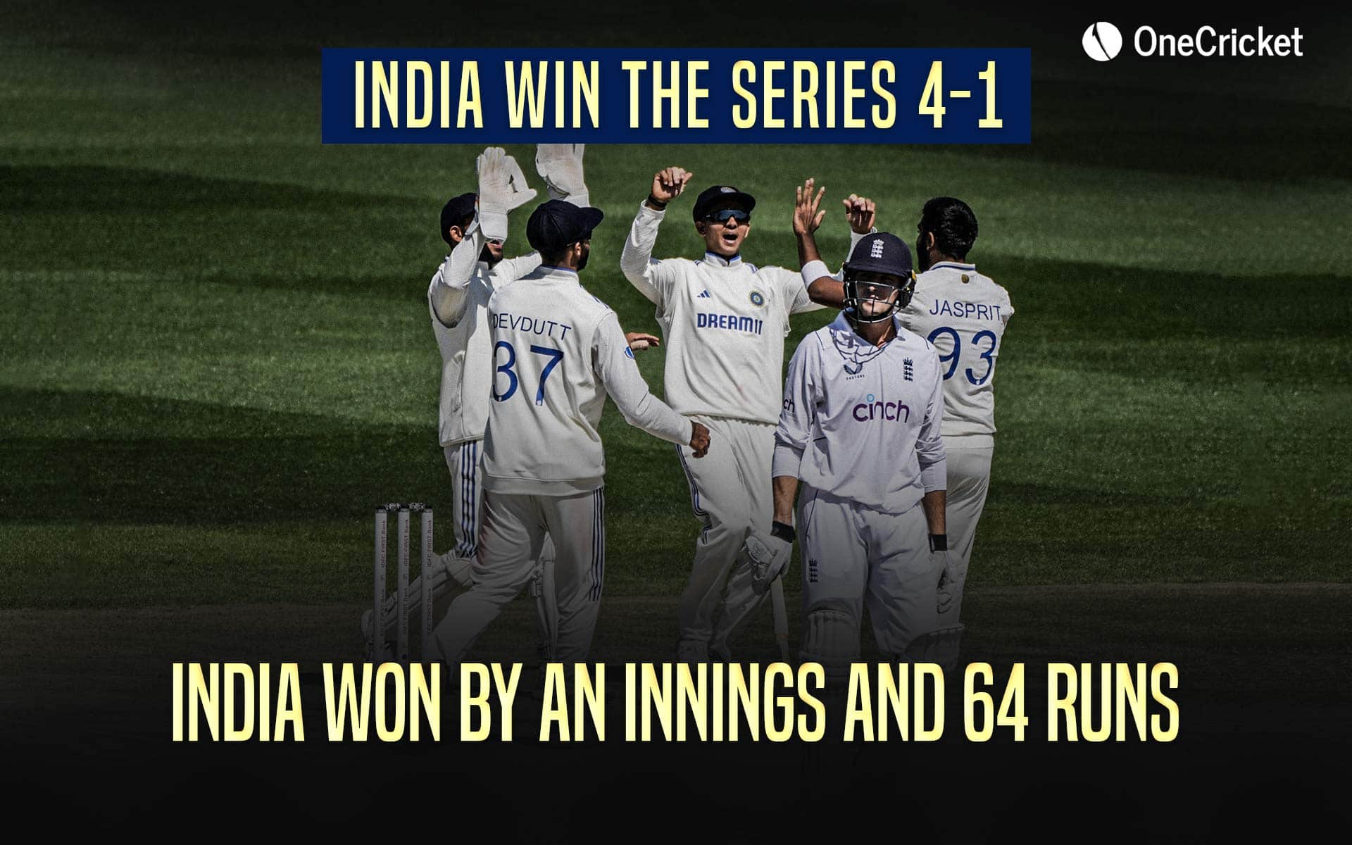India registered a series victory by 4-1 (Source: OneCricket)