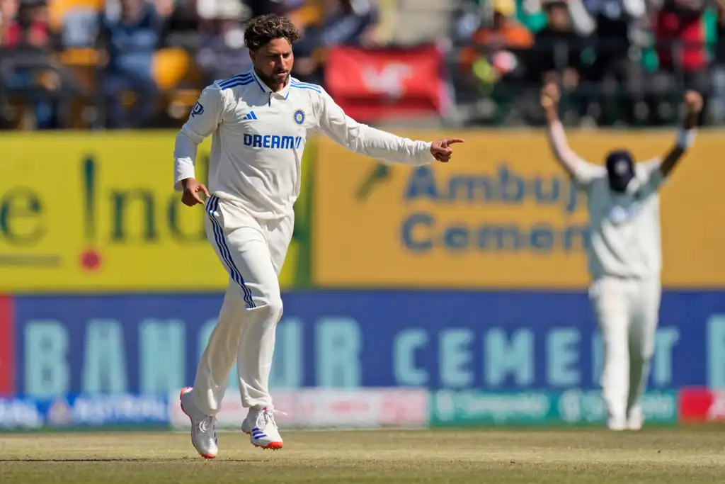 Kuldeep won player of the match in Dharamsala Test (X.com)