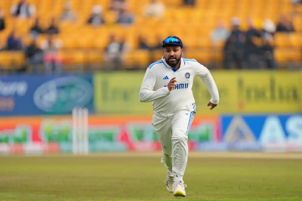Rohit Sharma during India's five-match series against England in March 2024 (AP)