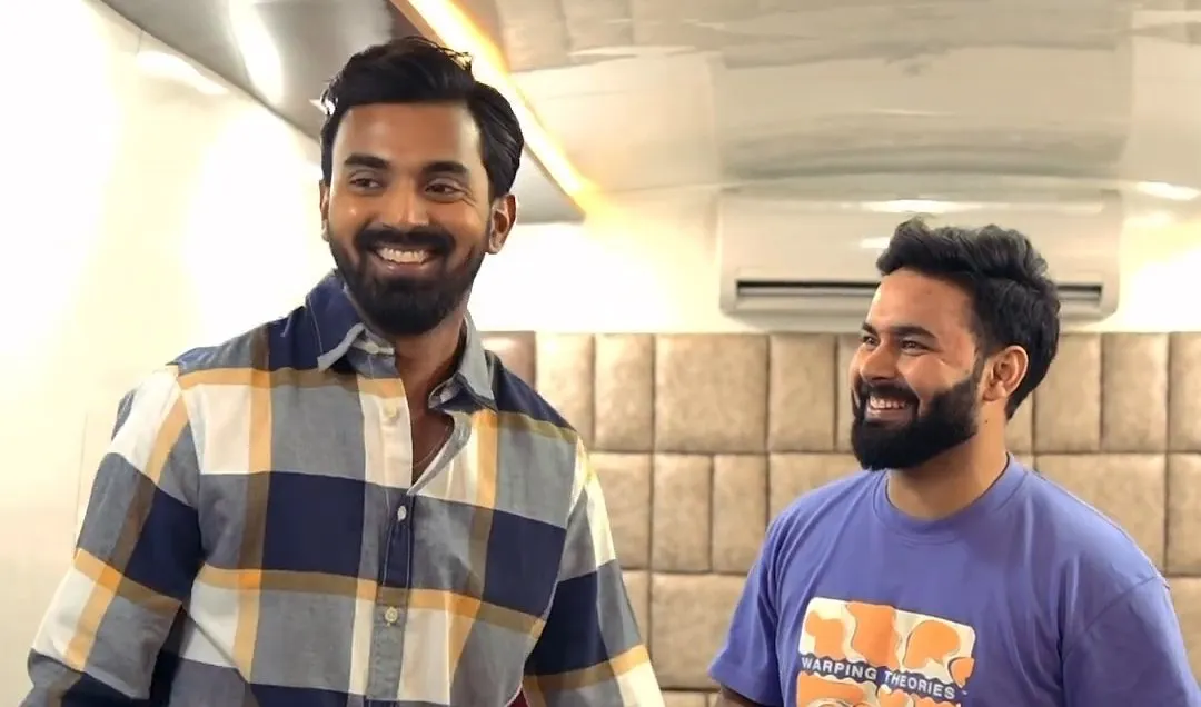 KL Rahul with Rishabh Pant at IPL 2024 promo shoot (X.com)