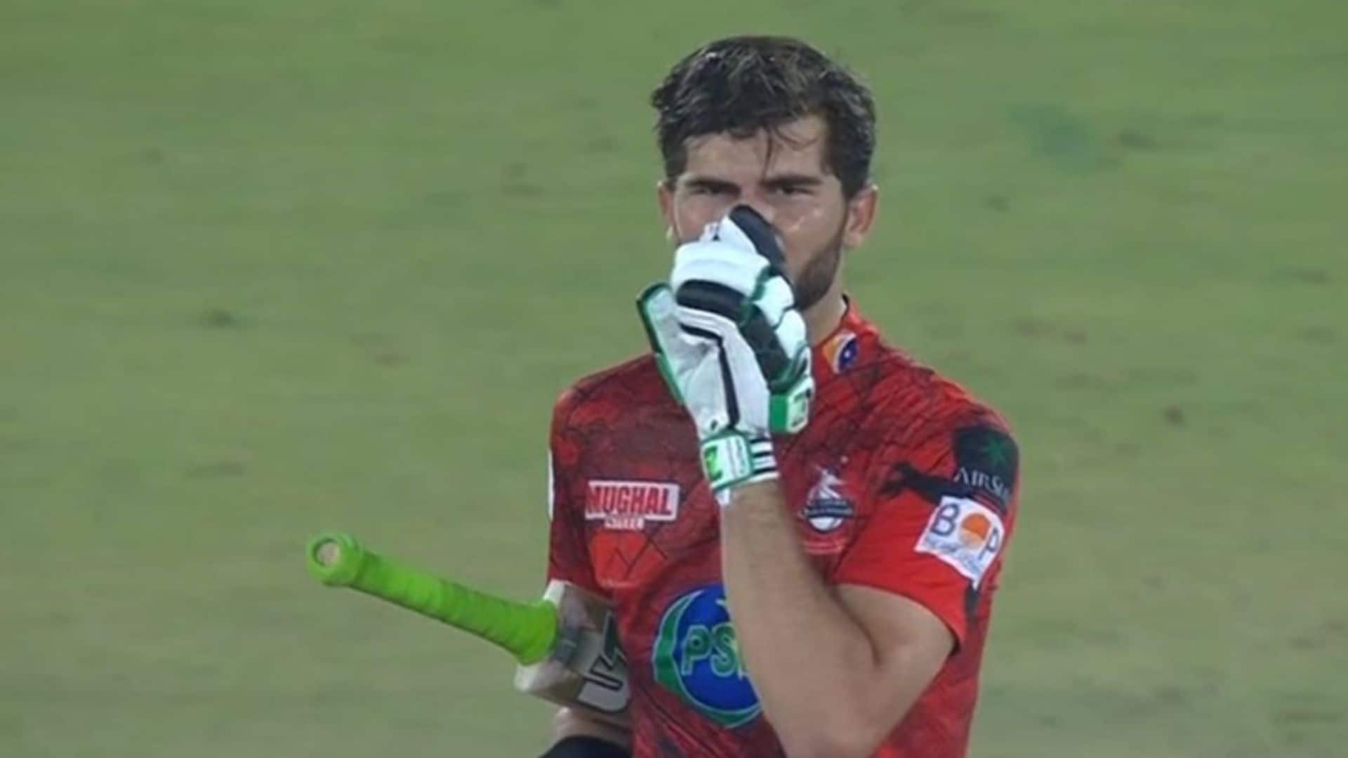 Shaheen Afridi celebration after fifty (X.com)