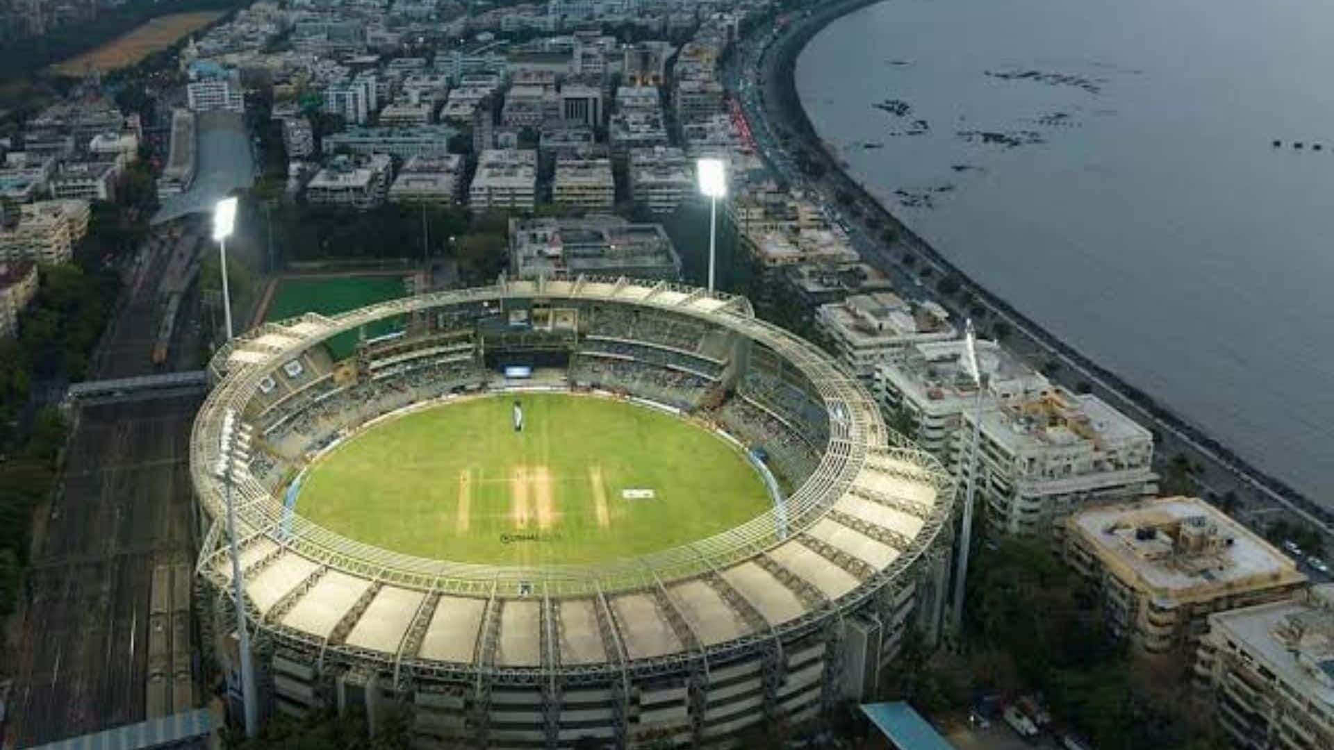 Aerial view of Wankhede Stadium (X.com)