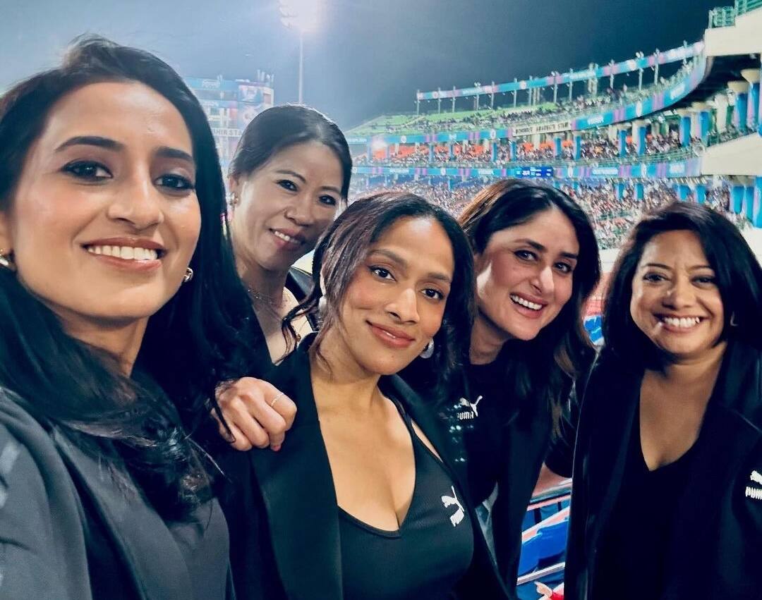 Masaba Gupta with Kareena Kapoor, Mary Kom & Vineeta Gupta