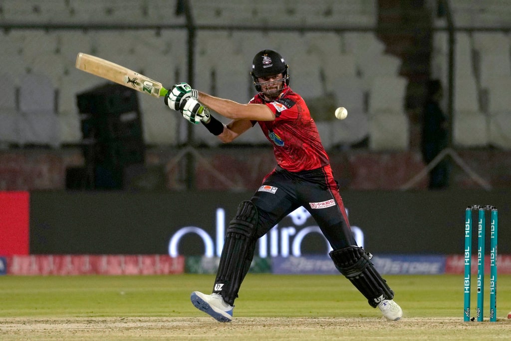 Shaheen Afridi promoted himself up the order and scored a 50 (AP Photo)