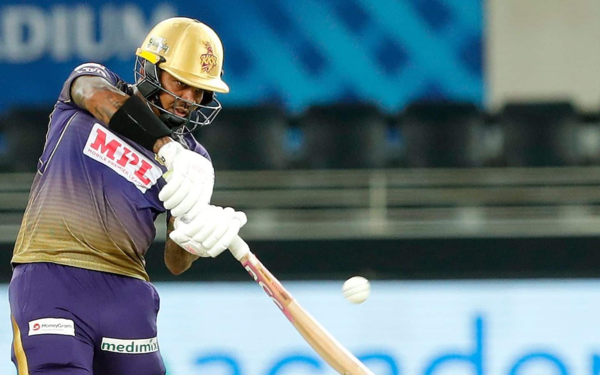 Sunil Narine batting during IPL 2023 (X.com)