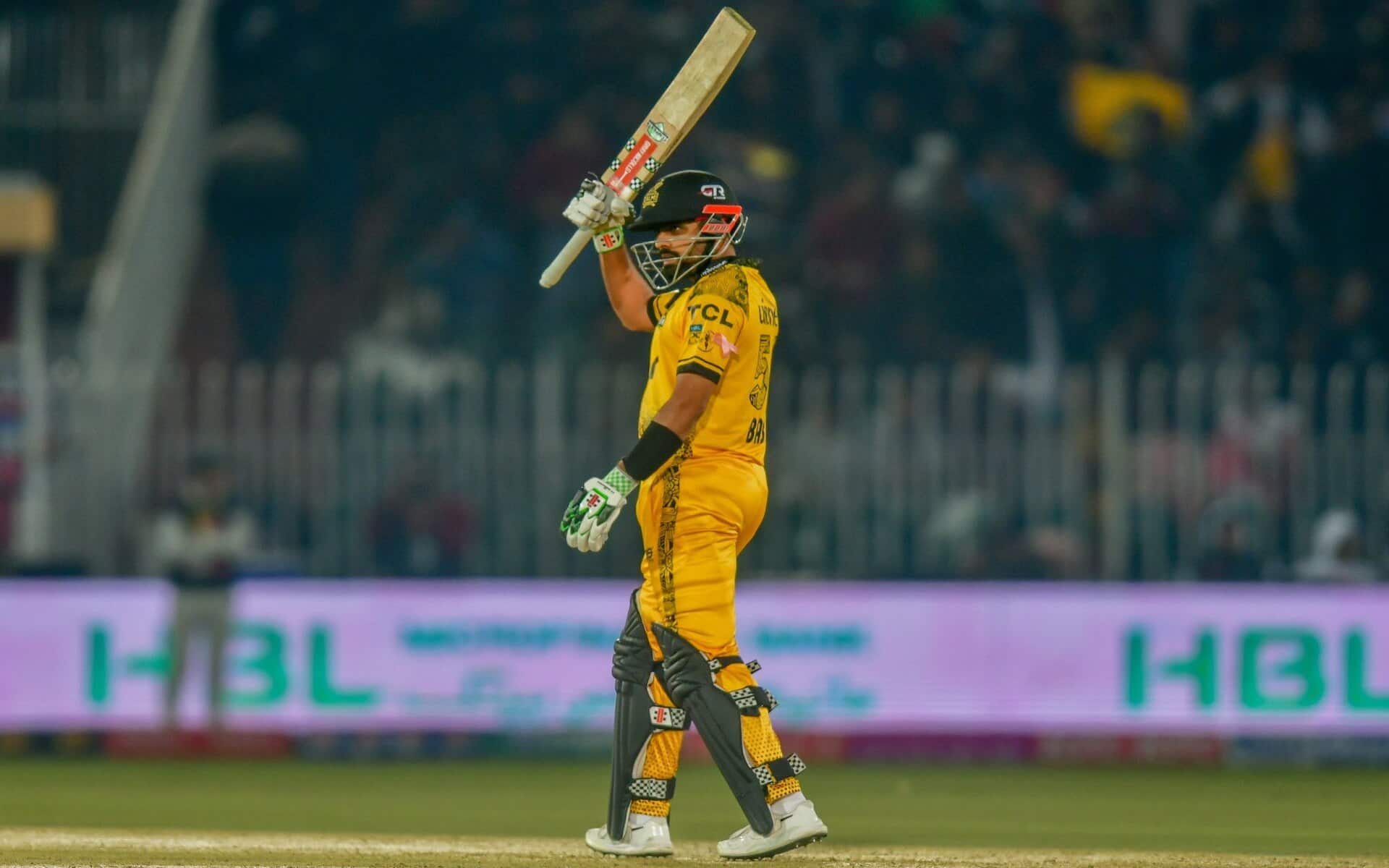 Babar Azam gets to his half-century (Source: PSL/PCB)