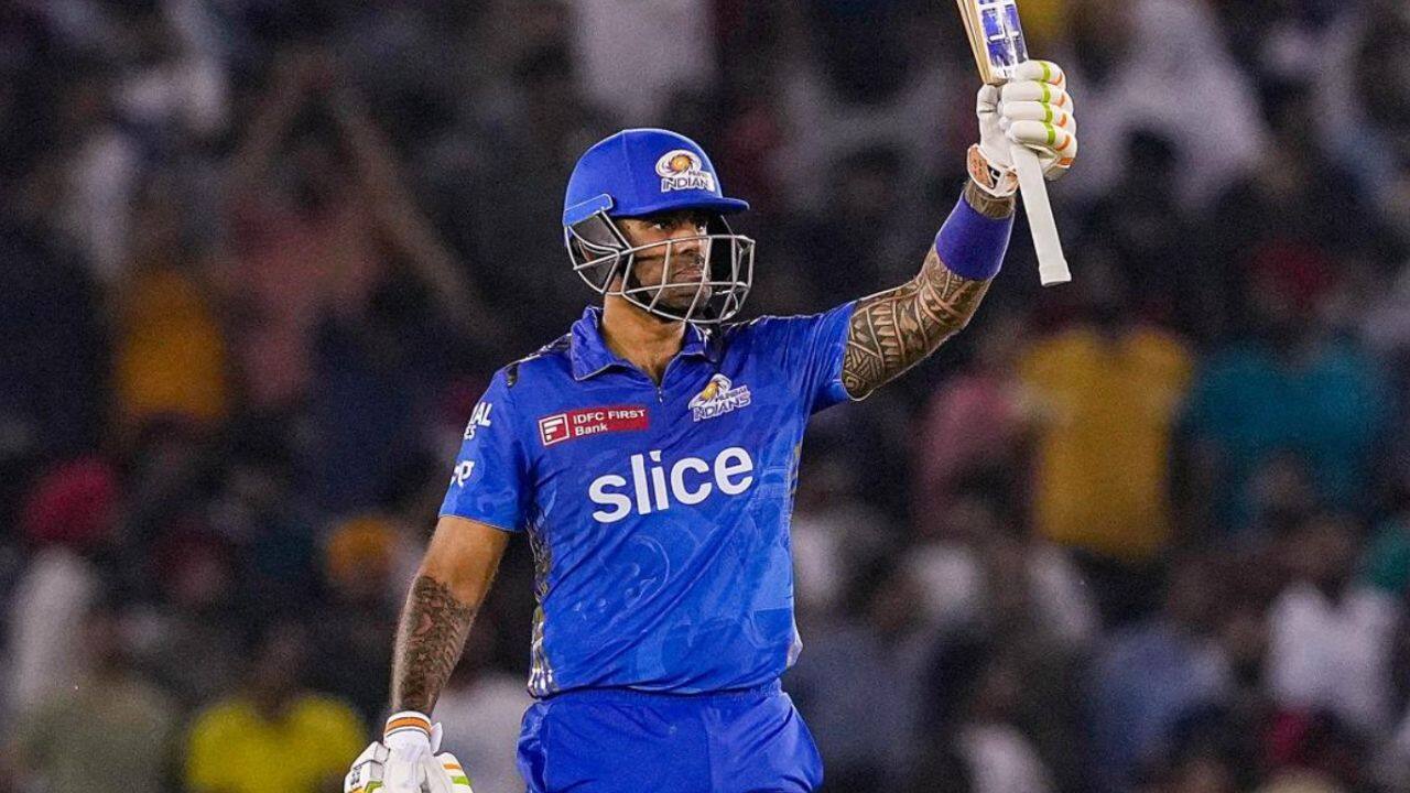 Suryakumar Yadav plays for Mumbai Indians in IPL
