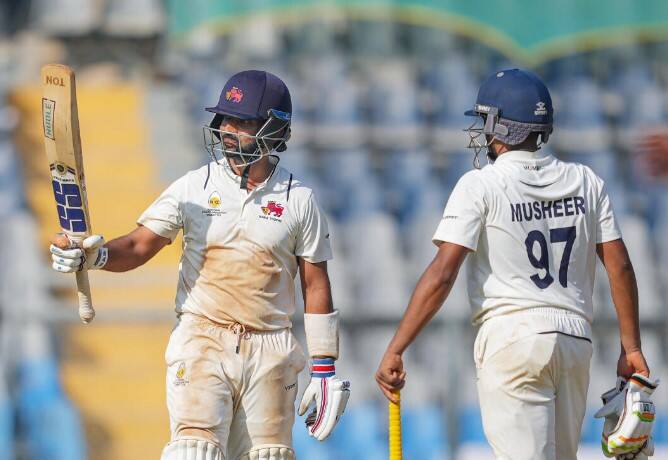 Rahane & Musheer stitched a 130-run partnership