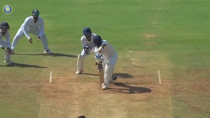 [Watch] Ajinkya Rahane Stopped In His Tracks At 73 By Harsh Dubey in Ranji Trophy 2024 Final