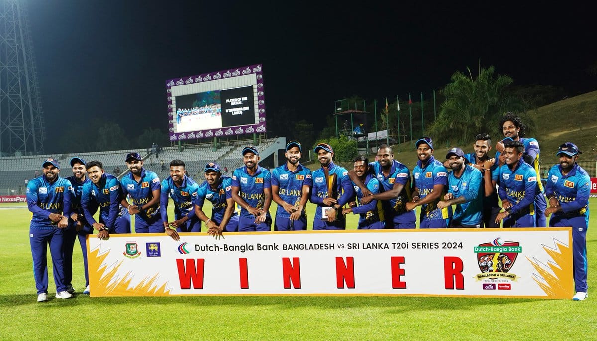 Sri Lanka won the T20I series vs Bangladesh [X.com]
