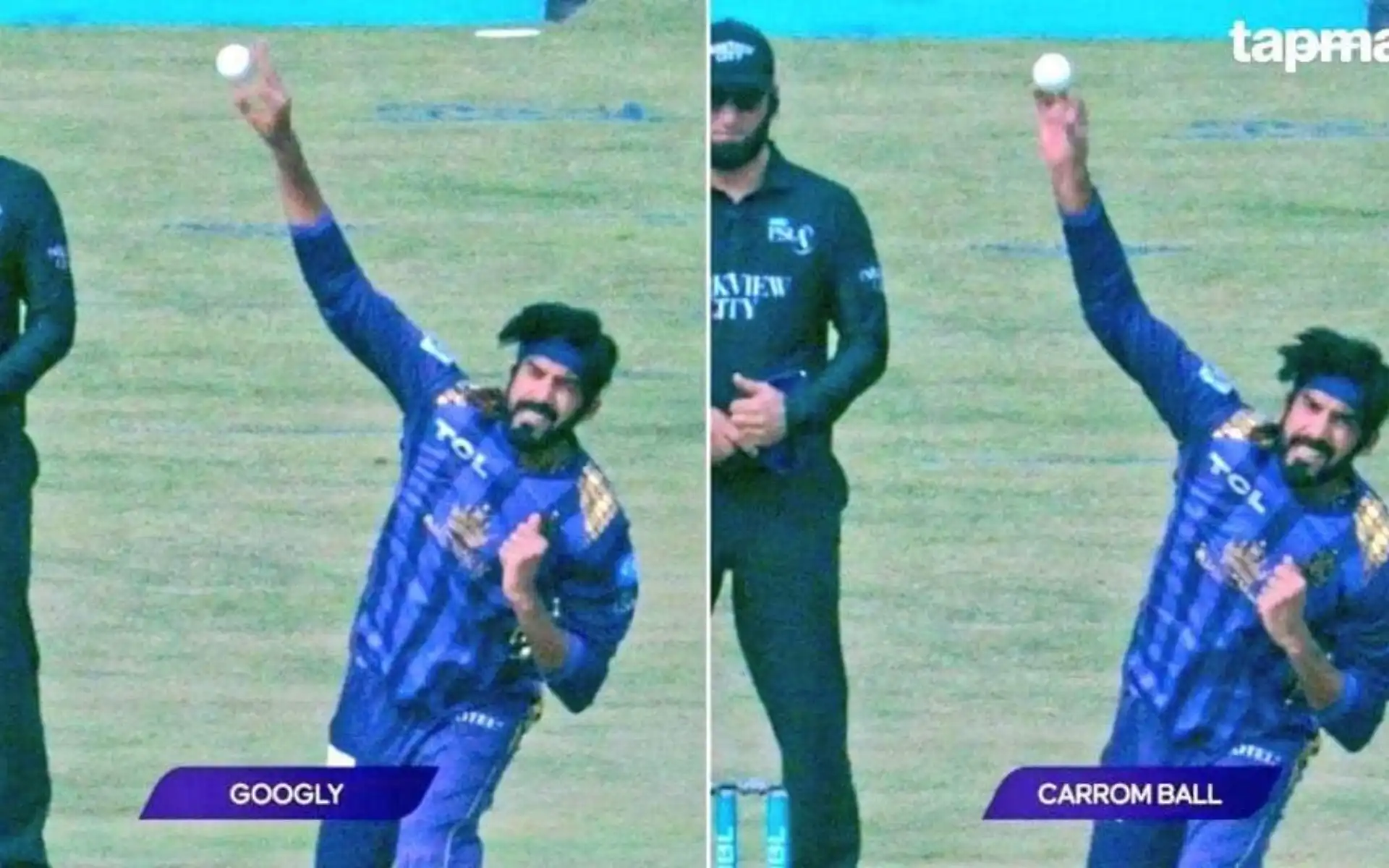 Usman Tariq in action at PSL (Courtesy: X.Com)