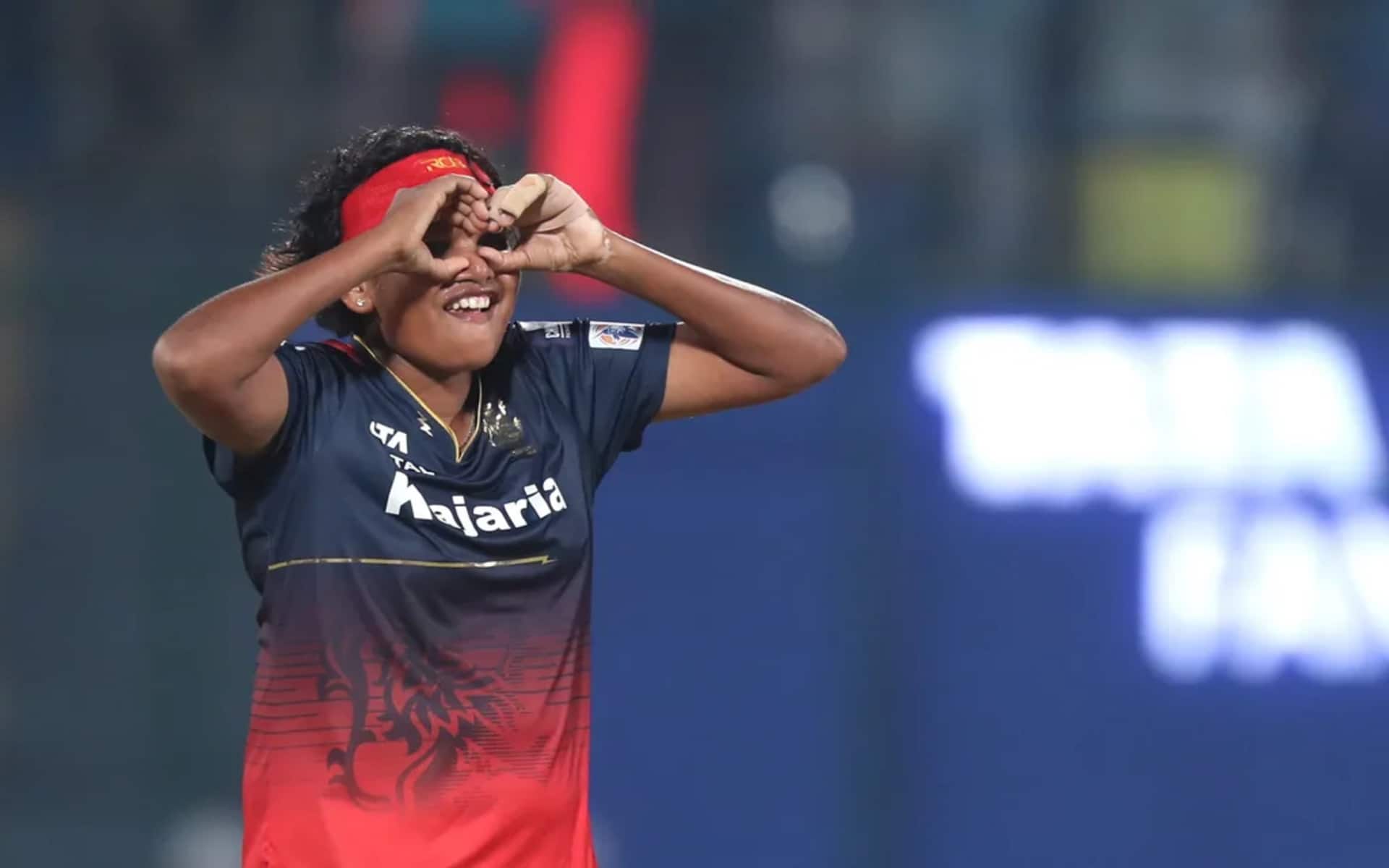 Asha Shobana got the eighth MI wicket (Source: WPL)