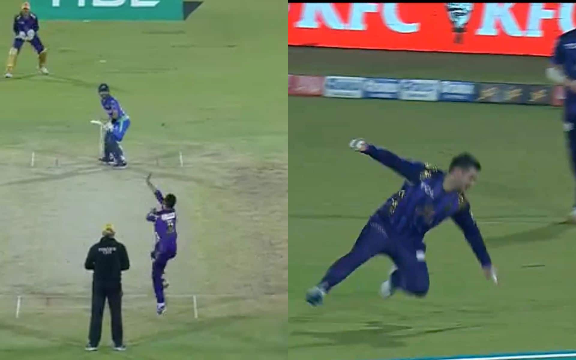 Rilee Rossouw catches an incredible catch off Rizwan (X.com)