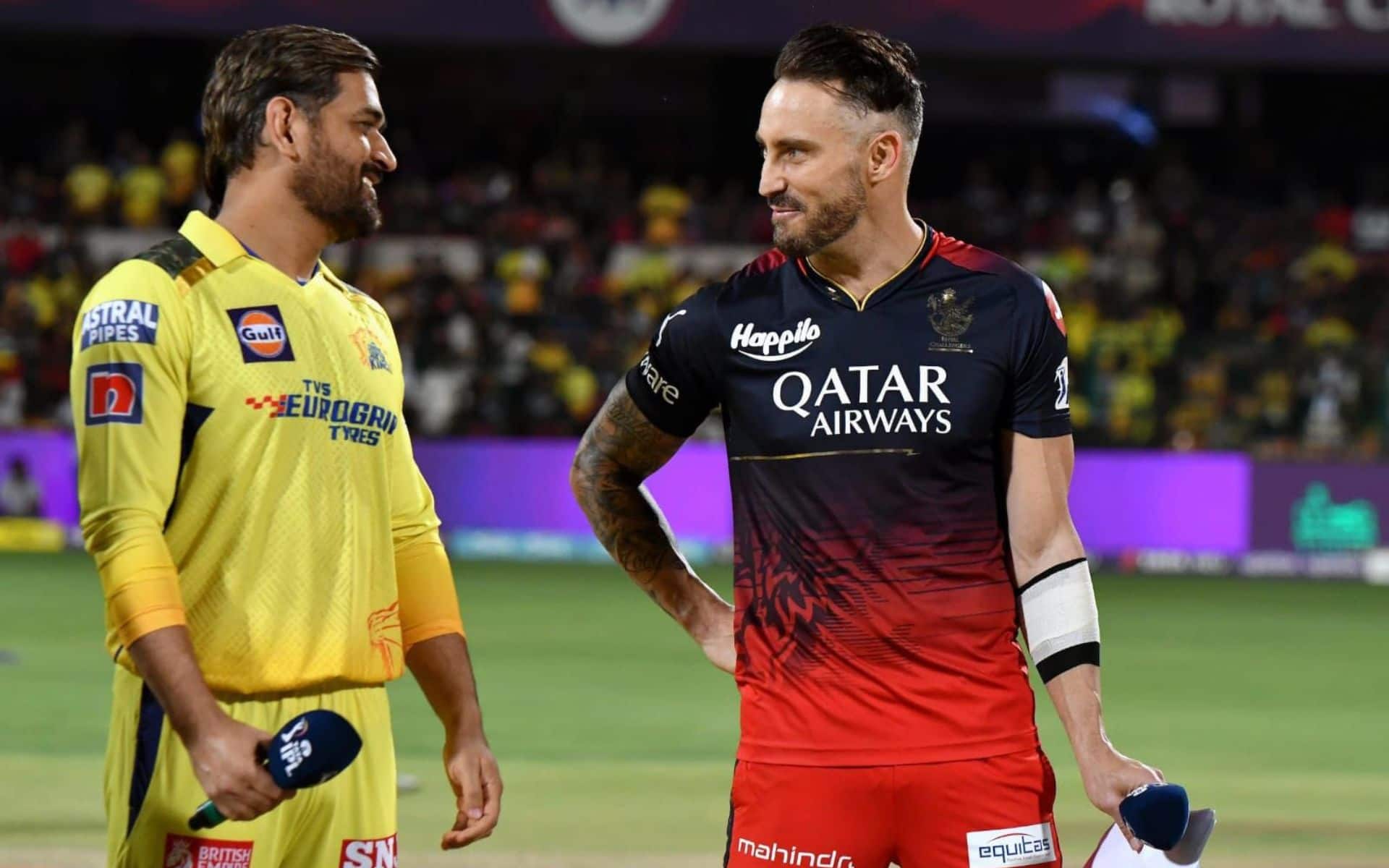MS Dhoni and Faf du Plessis - The captains of CSK and RCB (x.com)