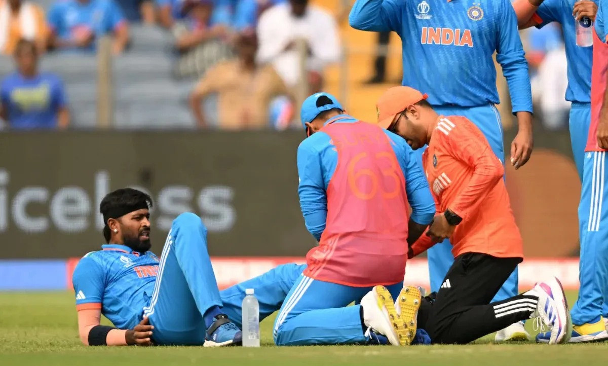 Hardik Pandya injured his ankle during WC [X.com]