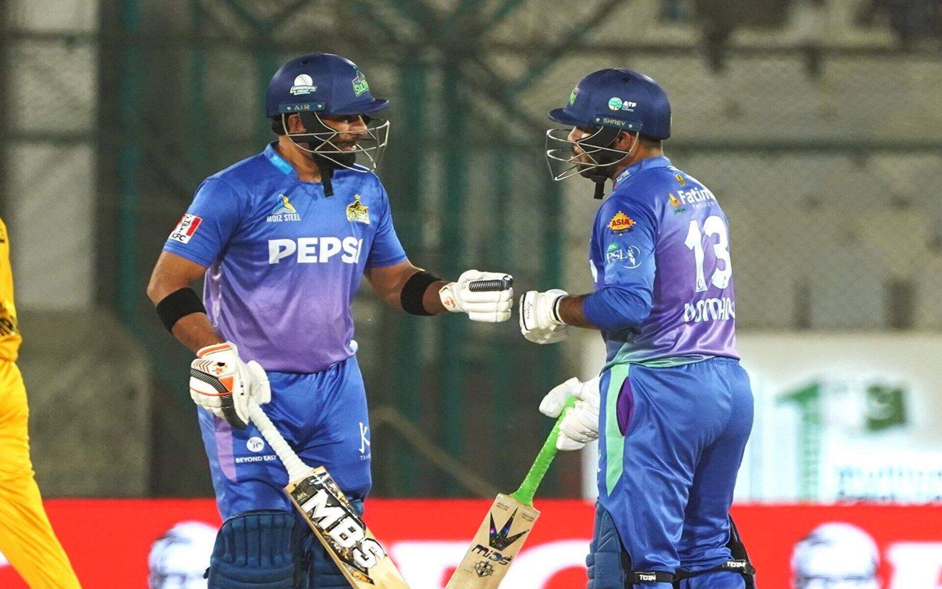Iftikhar Ahmed and Usman Khan played till the end for Multan (Source: PSL/PCB)