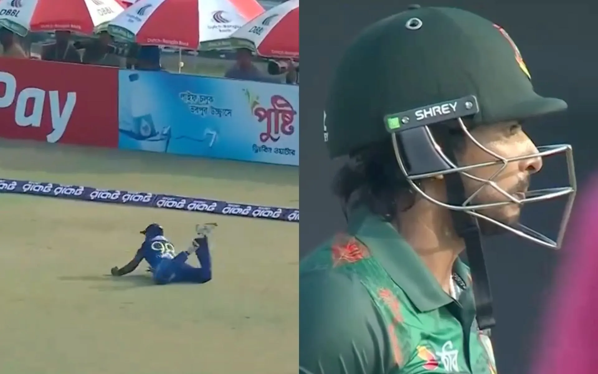 Soumya Sarkar Shocked after watching Madhusanka's catch (X.com)