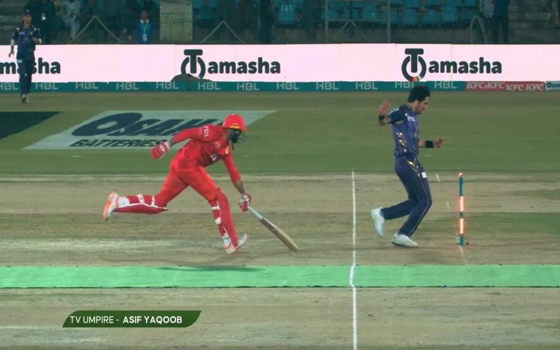 Quetta Gladiators got two run-outs in a matter of no time (Source: PSL/PCB)