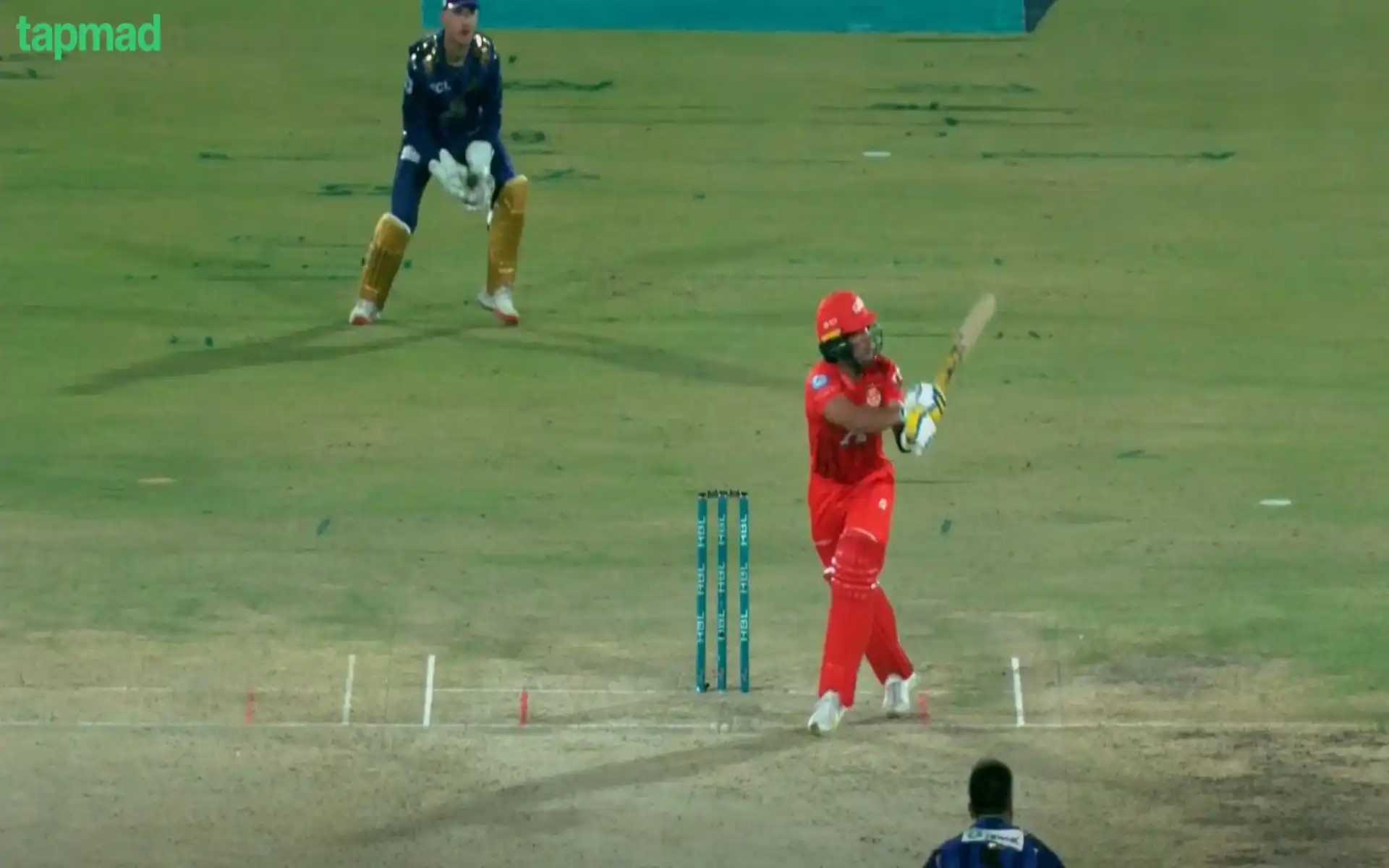 Naseem Shah smashed a last ball six (Source: PSL/PCB)