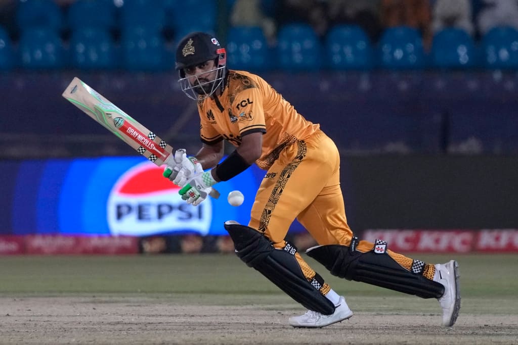 Babar Azam in action during PSL 2024 (AP)