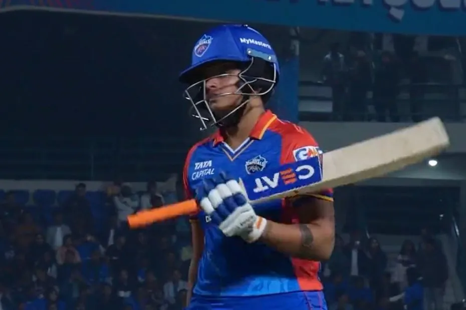 Shafali Verma after losing her wicket (X.com)