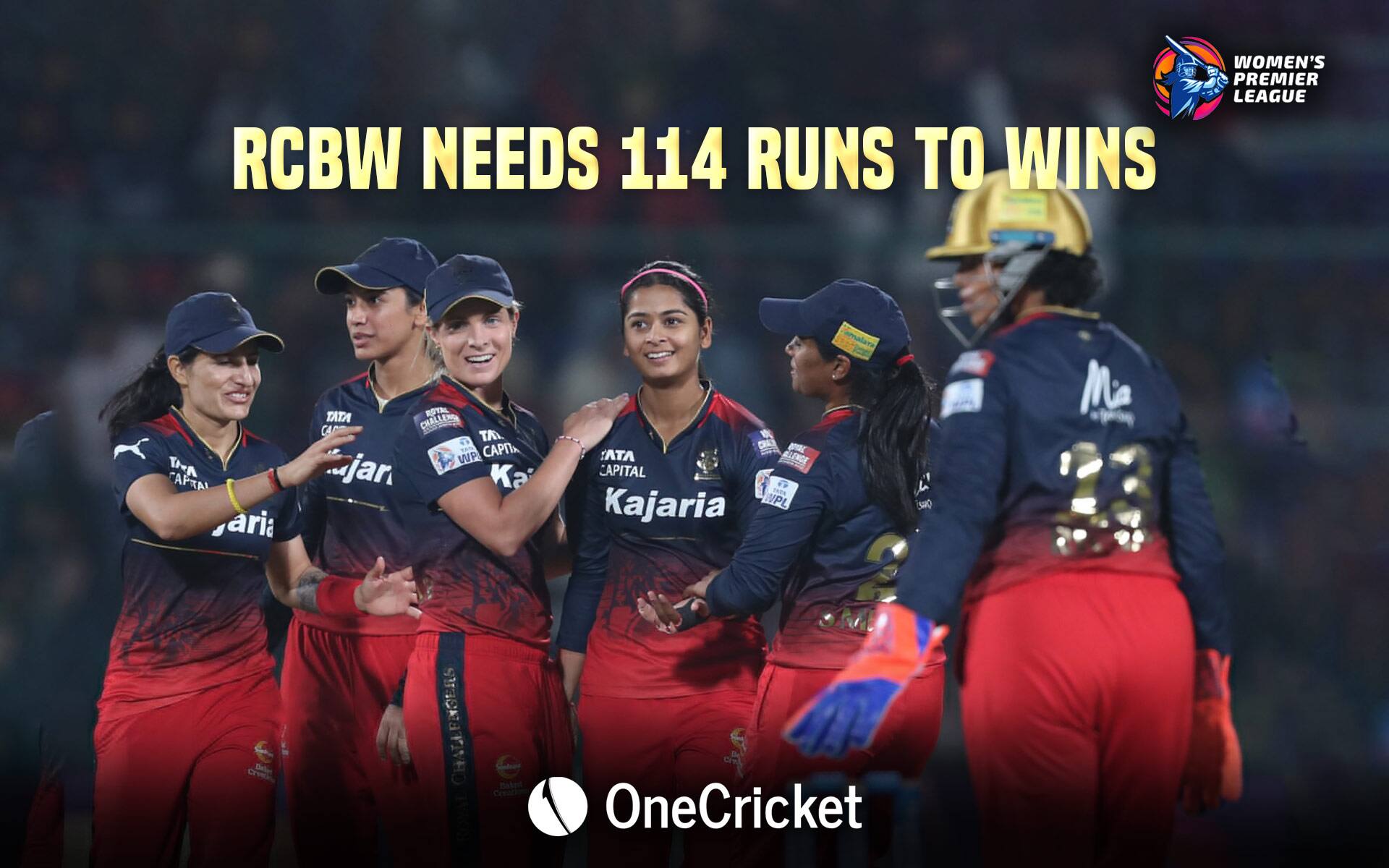 RCB need 114 to win the WPL title (Source: OneCricket)