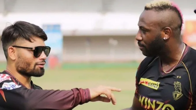 The two prominent KKR powerhitters had a field outing [X.com]
